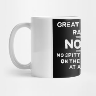 GWR No Spitting Sign Mug